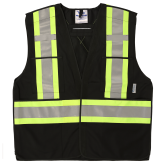 6135BK Viking® 5pt. Tear Away Safety Vest